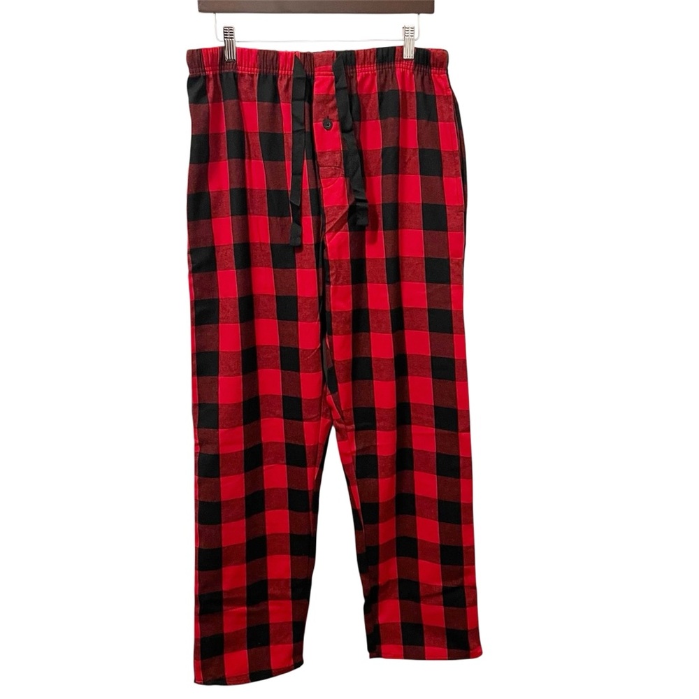 Red & Black Buffalo Plaid Men's Flannel #FollowMe Pajama Pants